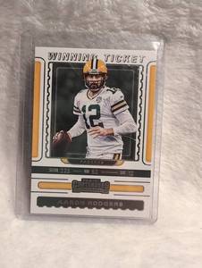 lot 1507 image: 2019 Panini Contenders Aaron Rodgers Winning Ticket Insert