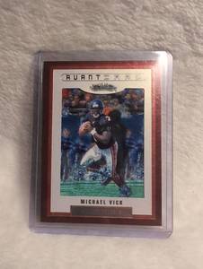 lot 1603 image: 2002 Fleer Showcase Michael Vick Avant Card #131