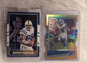 lot 1708 image: Donruss Marvin Harrison  Kenny Golladay- 2 ct