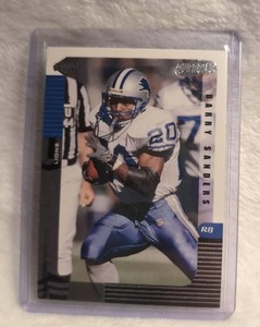 1999 Collector's Edge Barry Sanders Detroit Lions Card
