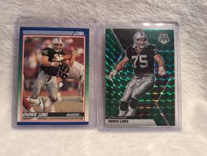 lot 1806 image: Howie Long Raiders Football Card Collection - 2 ct