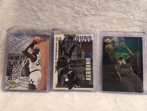 lot 1909 image: 1994-95 Fleer Ultra Basketball Rebound King Card, Shaq Set - 3 ct