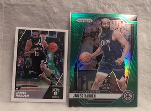 lot 1911 image: 2024-25 Panini Prizm James Harden Basketball Card Lot - 2 ct
