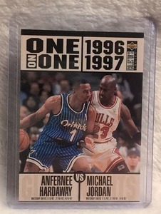 lot 1917 image: 1996-97 Upper Deck One on One NBA Trading Card