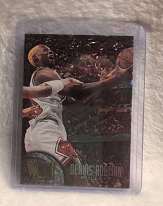 lot 1918 image: 1996 Fleer Dennis Rodman Chicago Bulls Basketball Card