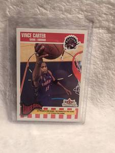 lot 1920 image: Vince Carter Toronto Raptors Fleer Banner Season Card #269