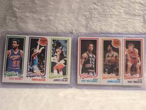lot 1923 image: 1980 Topps NBA Basketball Cards Set - 2 ct