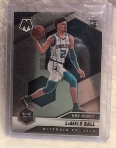 lot 1936 image: 2020-21 Panini Mosaic LaMelo Ball NBA Debut Card #262