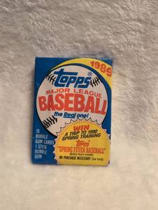 lot 2000 image: 1989 Topps Baseball Cards Wax Pack&nbsp