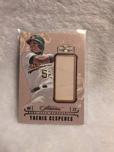lot 2010 image: 2014 Triple Threads Yoenis Cespedes Game-Used Card