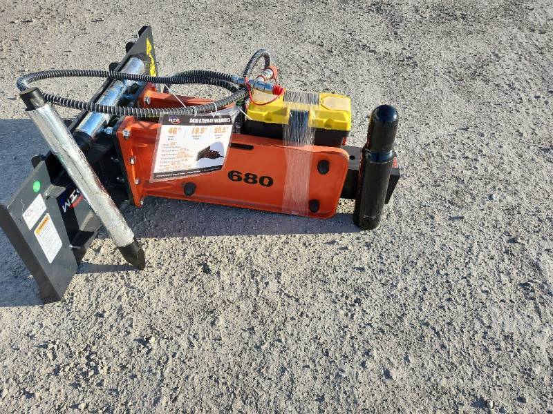 lot 3543 image: Unused WIG Hydraulic Concrete Breaker Skid Steer Attachment  XN-PSC-68