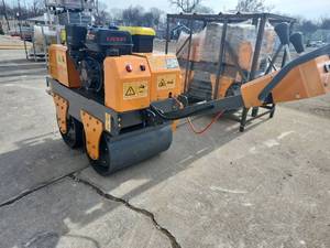 lot 16029 image: Starvox JT-SL600 Walk-Behind Double Drum Vibratory Roller (Unused)