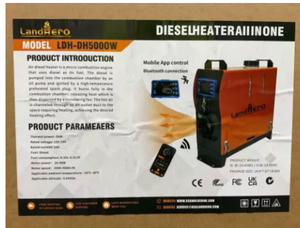 lot 2448 image: Unused Landhero Diesel Heater all in one  LDH-DH5000W
