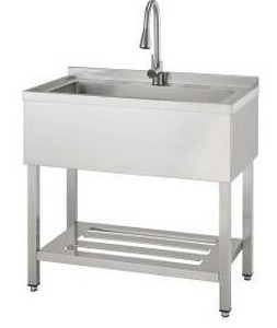 lot 26678 image: Trinity Stainless Steel Utility Sink