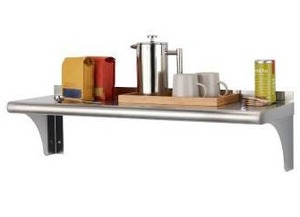 lot 26680 image: Trinity 36 Inch Stainless Steel Wall Shelf
