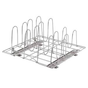lot 26690 image: TRINITY - Sliding Pot Organizer  Chrome - Chrome