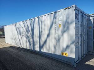 lot 2310 image: One Way Use 40 High Cube Storage Container, 2 Door Opening, End Opening  Wolverine ZNCU4008545 