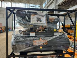 lot 2597 image: Unused LandHonor 40 Gallon 2-Stage Truck Mounted Air Compressor