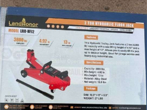 lot 2929 image: Unused Landhonor 2 Ton Floor Jack  LHR-HFJ2