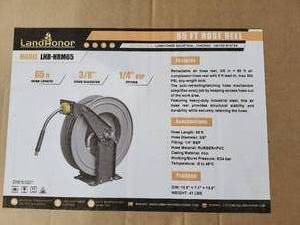 lot 2865 image: Unused Landhonor 65 FT Hose Reel  LHR-HRM65