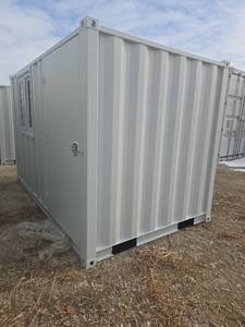 lot 8000 image: Industrial 10ft Storage Container with Built-in Window and Door  DFCU1684105