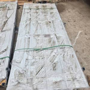 lot 324 image: Galvanized Steel Panels (Approx 37 x 94in)  SDLGCSS