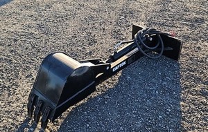 lot 10579 image: Unused Mini Skid Steer Backhoe Arm Attachment