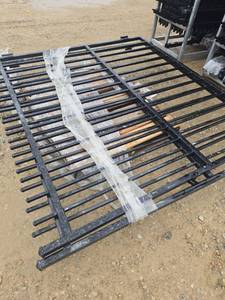 lot 10620 image: Unused 14 Ft Bi-Parting Wrought Iron Gate