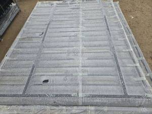 lot 10621 image: Unused 20 Ft Bi-Parting Wrought Iron Gate