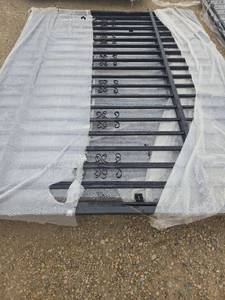 lot 10628 image: Unused 20 Ft Bi-Parting Wrought Iron Gate