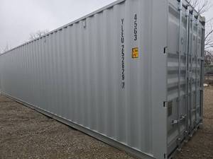 lot 10637 image: One Way Use 40ft Storage Container with 4 Door Side Access  YLEU 252697