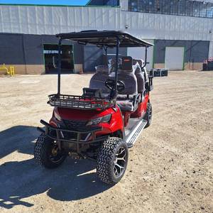 lot 404 image: SDLANCH SDLGC100 Luxury 6-Seater Electric Golf Cart  Red