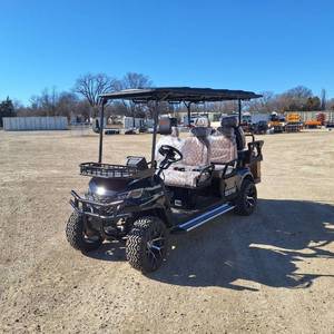 lot 9801 image: SDLANCH SDLGC100 Luxury 6-Seater Electric Golf Cart  Black