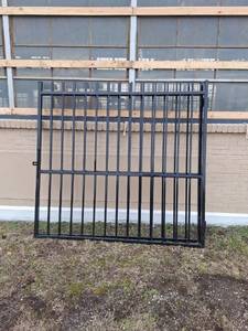 lot 950 image: Unused 14 ft Bi-Parting Wrought Iron Gate  Model CK-HLM14  READ DESCRIPTION