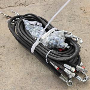 lot 10760 image: Unused Hydraulic Hose Assembly with Fittings  Fits 1��3 Ton Mini Excavators