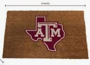 lot 6434 image: logo brands texas a&m 23x35 outdoor mat