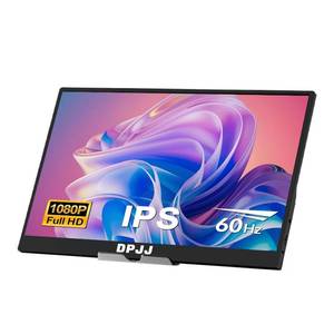 lot 6458 image: DPJJ Portable Monitor 15.6-inch 1080P USB-C HDMI Ultra Slim Travel Monitor with Kickstand for Laptop, PC, Mac Phone, PS, Xbox, Swich Gaming Monitor IPS Slim Zero Bezel