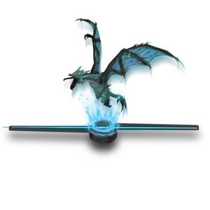 lot 6518 image: Missyou 3DHologramFan MS50D2 19.7 Inch, LED Holographic Projector with WiFi Bluetooth Remote, 528 Highlight LEDs, 1500 Videos, for Store Display Events Exhibition Wall Mount