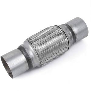 lot 6545 image: RP Remarkable Power, 2.5 inch Inlet Exhaust Flex Pipe, ID x 10 Length Flexible Tube, Stainless Steel Double Braid Heavy Duty Universal type Muffler Pipe RK7545 Replacement part