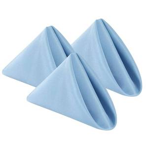 lot 6596 image: Bailarina Cloth Napkins Set of 40,17x17 inches Dinner Napkins Cloth Washable,Polyester Square Table Cloth Napkin Bulk with Hemmed Edges Ideal for Banquets, Parties and Weddings-Blue Mist