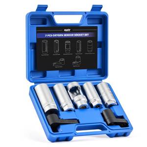 lot 6622 image: Orion Motor Tech 7pc Oxygen Sensor Socket Set, 12 & 38 in. Drive O2 Sensor Removal Set with 22 mm 27 mm 29 mm Sockets, Oxygen Thermal Oil Pressure Sensor Removers for Oil Vacuum Fuel Injector Switch