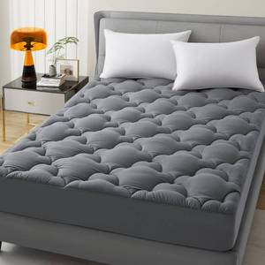 lot 6638 image: Mattress Topper Full Size Pillow Top - Extra Thick Padded Mattress Pad & Protector, Breathable Fitted Deep Pocket 8-21, Ultra Soft & Supportive