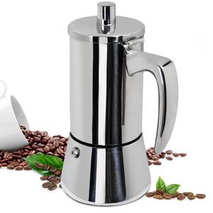 lot 6645 image: Supvision 12 Cup Thickened Moka Pot 304 Stainless Steel 600ml Italian Espresso Coffee Maker Stovetop CoffeeMakers Mocha Pot Percolator for Induction Stove Classic Cafe Makers Portable for Easy Brewing