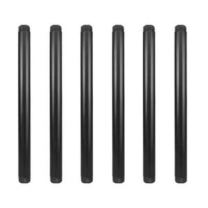 lot 6648 image: GeilSpace 24 Pack 12 x 10 Pre-Cut Black Metal Pipe, Industrial Steel Fits Standard Half Inch Black Threaded Pipes and Fittings - Vintage DIY Industrial Shelving (12 x 10)