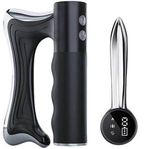 lot 6655 image: CXGTCI Electric Muscle Scraper Tool with Vibration,Massage& Heat, Portable Gua Sha Massager for Full Body Muscle Recovery, Relaxation, and Pain Relief (Black)