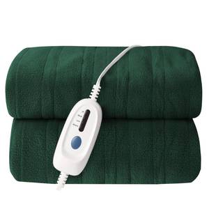 lot 6673 image: ONDAN Electric Heated Blanket Full Size 72x84 Microplush Cover Blanket 4 Heat Settings & 10 Hours Auto Off, Cozy & Breathable, Warm All Night, Grass Green