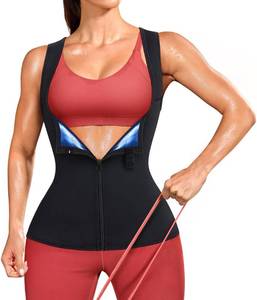 lot 6677 image: Junlan Waist Trainer for Women Lower Belly Fat Sweat Waist Trainer Women Working Out Waist Trimmer (Blue,Large)