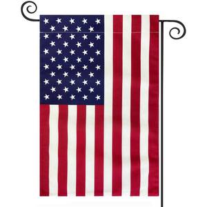 lot 6733 image: American Flag USA Garden Flag 12 x 18 - Patriotic Double Sided Small Flags for Yard