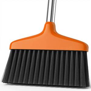 lot 6734 image: Handy Broom, IndoorOutdoor Brooms, Duty Kitchen Broom, for Home Garage Kitchen Office Courtyard Lobby Patio Lawn Concrete (1, Orange)