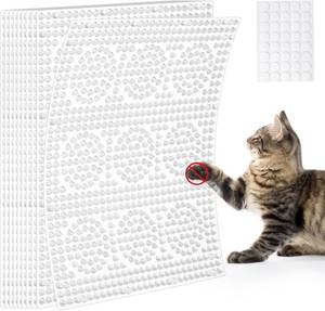 lot 6764 image: Uross Scat Mat for Cats -10PCS Deterrent Mat with Spikes Indoor Cat Repellent Mat Outdoor Scat Spikes Mat Indoor Cat Countertop Deterrent Keep Cats Off Counter